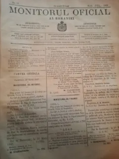 Monitorul Oficial al Romaniei - Nr. 70 - Martie-Aprilie 1880