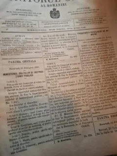 Monitorul Oficial al Romaniei - Nr.  43 - Februarie Martie - 1880