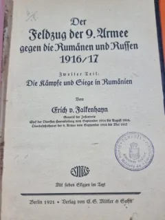 Der Feldzug der 9. Armee gegen die Rumänen und Russen 1916/17 - Erich von Falkenhayn