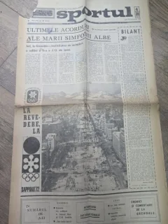 Ziarul Sportul Anul XXIV Nr. 98 (5532) 19 Februarie 1968