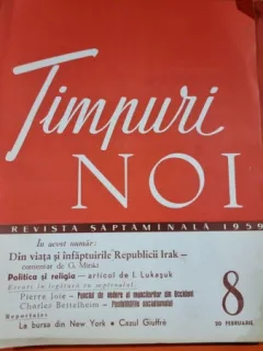 Revista Timpuri Noi Nr. 8 / 1950