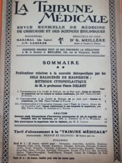 La Tribune Medicale 63 Annee Mai 1929 Nr. 5 bis (2 numero special)