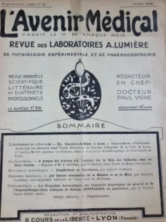 L Avenir Medical 23 Annee Nr. 2 Fevrier 1926