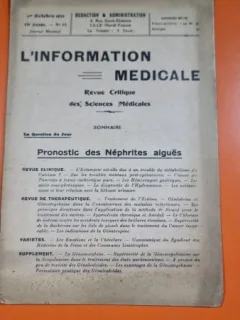L Information Medicale 13 Annee Nr. 10 Octobre 1931