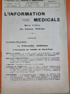 L Information Medicale 12 Annee Nr. 11 Novembre 1930