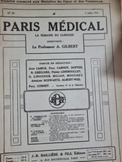 Paris Medical Nr. 31 / 1913