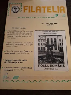 Revista Filatelia Nr.7 Anul XXXIX Iulie 1990 - Federatia Filatelica Romana