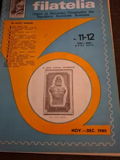 Revista Filatelia Nr.11-12 Noiembrie-Decembrie 1980 - Asociația Filateliștilor din Republica Socialistă România