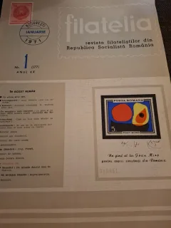 Revista Filatelia - Nr.1 Ianuarie 1971 Anul XX