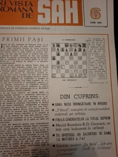 Revista Romană de Șah - Nr.6 1984 Iunie