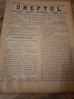 Dreptul, Revista de legislatiune, doctrina, jurisprudenta, economie politica,Anul XXXIV Nr.70 Noiembrie 1905 - C.G.Dissescu, V.Athanasovici, Paul Negulescu, Al.Cerban, George G.Danielopolu