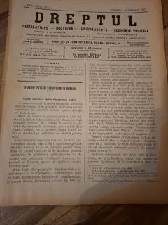 Dreptul, Revista de legislatiune, doctrina, jurisprudenta, economie politica,Anul XXXIV Nr.9 Ianuarie 1905 - C.G.Dissescu, V.Athanasovici, Paul Negulescu, Al.Cerban, George G.Danielopolu
