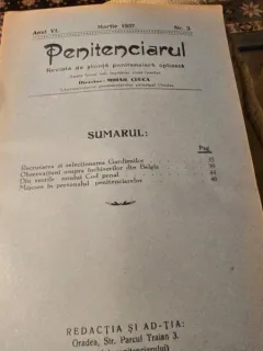Revista Penitenciarul nr.3/1937