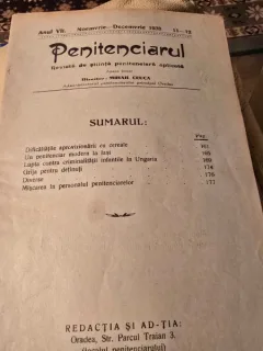 Revista Penitenciarul nr.11-12/1938