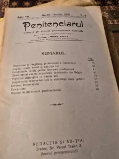 Revista Penitenciarul nr.3-4/1938