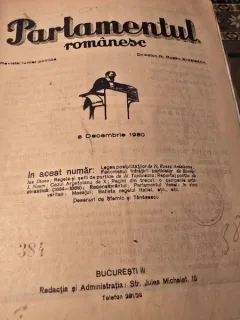 Revista Parlamentul romanesc din 5 decembrie 1930
