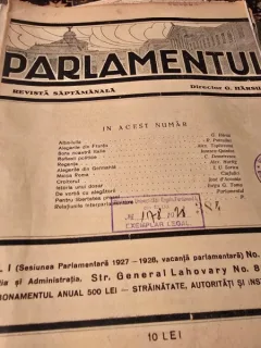 Revista Parlamentul nr.22/1928