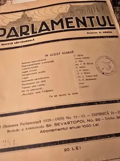 Revista Parlamentul nr.11-12/1929