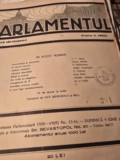 Revista Parlamentul nr.15-16/1929