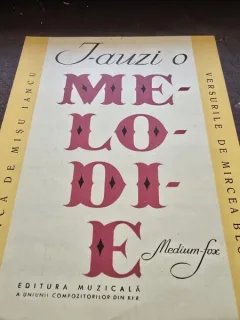 I-auzi o melodie - muzica Misu Iancu, versuri Mircea Block, partitura