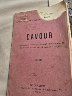 Cavour. Conferinta tinuta la Ateneul Roman din Bucuresti 23 ianuarie 1911 - Nicolae Balanescu