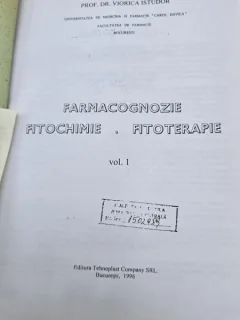 Farmacognozie, Fitochimie, Fitoterapie Vol. I - Prof. Dr. Viorica Istudor