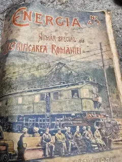 Revista Energia, pentr popularizarea tehnicii nr.4-5/1921, numar special cu electrificarea Romaniei, lipsa pagini de final