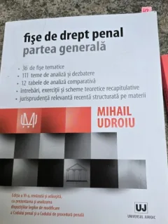 Fise de drept penal. Partea generala - Mihail Udroiu editia VI-a
