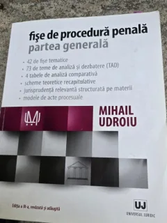 Fise de procedura penala. Partea generala - Mihail Udroiu editia III-a