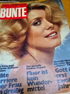Revista Bunte nr.4/1976  (Catherine Deneuve)