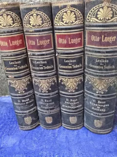 Lexikon der Gesamten Technik - Otto Lueger band II, III, IV, VI
