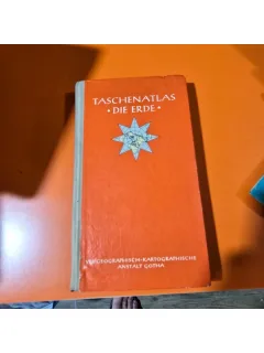 Die Erde Taschenatlas 1955. Atlas geografic de buzunar pamantul