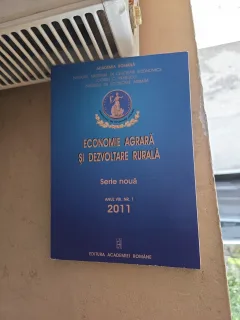 Economia Agrară și Dezvoltare Rurală - Institutul Național de Cercetări Economice