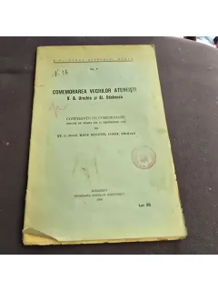 Comemorarea vechilor ateneisti - V.A. Urechia si Al Odobescu