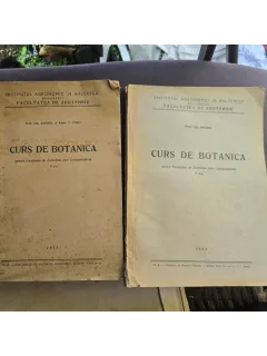 Curs de botanica - Gh. Anghel 2 volume  cu dedicatia autorului