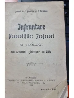 Infruntarea Nesocotitilor Profesori si Teologi dela Seminarul Andreian din Sibiu - Preotul St. C. Paunescu si C. Cernaianu