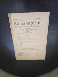 Revista Samanatorul, revista literara saptamanala nr.27/1907