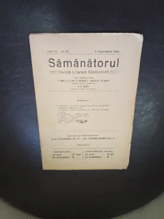 Revista Samanatorul, revista literara saptamanala nr.37/1907