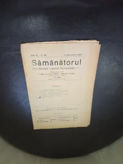Revista Samanatorul, revista literara saptamanala nr.36/1907