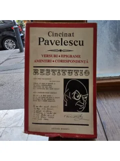 Restitutio. Versuri, epigrame, amintiri, corespondenta - Cincinat Pavelescu