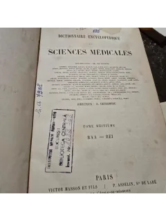 Dictionnaire encyclopedique des sciences medicales, tome huitieme BAA- BEI
