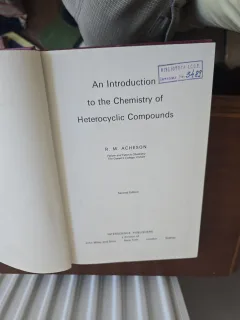 An Introduction to the Chemistry of Heterocyclic Compounds - R. M. Acheson