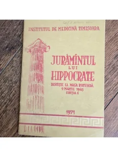 Juramantul lui Hipocrate. Discutie la masa rotunda 9 martie 1965