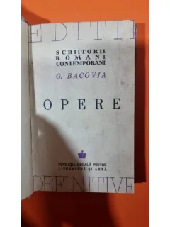 Opere - G. Bacovia (carte numerotata)
