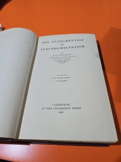 THE FUNDAMENTALS OF ELECTRO-MAGNETISM - E. G. CULLWICK 1949
