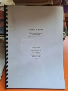 Lucrare de absolvire Program Master - Un artist al durerii - Reflectii asupra identitatii la Imre Kertesz - Alexandru Zugravu