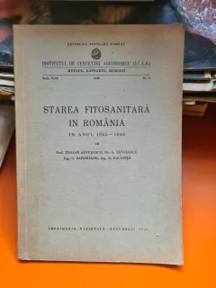 Starea fitosanitara in Romania in anul 1945-1946