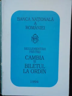 REGLEMENTARI PRIVIND CAMBIA SI BILETUL LA ORDIN