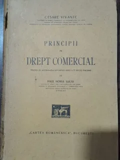 PRINCIPII DE DREPT COMERCIAL - CESARE VIVANTE