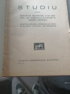STUDIU ASUPRA MASURILOR RESTRICTIVE - STEFAN I. DIMITRESCU